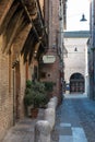 Medieval street in Ferrara