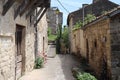 Medieval street in french town Penne