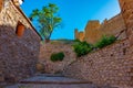 Medieval street in the old town Of Albarracin, Spain Royalty Free Stock Photo