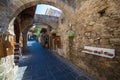 Medieval street in Old Town Rhodes Royalty Free Stock Photo