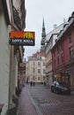 Medieval street in Riga.