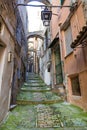 Medieval street in San Remo Royalty Free Stock Photo