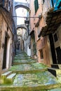 Medieval street in San Remo Royalty Free Stock Photo