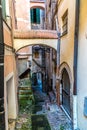 Medieval street in San Remo Royalty Free Stock Photo