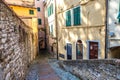 Medieval street in San Remo Royalty Free Stock Photo