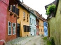 Medieval street Sighisoara Royalty Free Stock Photo