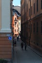 The medieval street of Stockholm