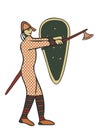 Medieval Style Artwork of Norman soldier.