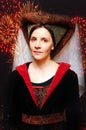 Medieval style portrait Royalty Free Stock Photo