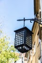 Medieval style wrought iron lantern in Warsaw, Poland Royalty Free Stock Photo