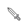 Medieval Sword outline icon