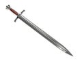 Medieval sword with wooden handle Royalty Free Stock Photo