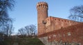 Medieval Teutonic castle in Poland