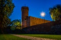 Medieval Teutonic castle in Swiecie at night