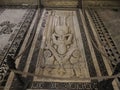 Medieval tomb inside santa croce church florence