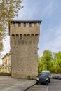 The medieval Torrione Visconteo tower in Parma, Italy