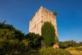 Medieval tower in Espinosa de los monteros, Burgos, Spain. Royalty Free Stock Photo