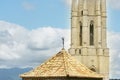 Medieval tower in european old Town Royalty Free Stock Photo