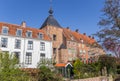 Medieval tower and houses at the Zuidsingel in Amersfoort