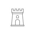 Medieval, tower icon. Element of medieval period icon. Thin line icon for website design and development, app development. Premium Royalty Free Stock Photo