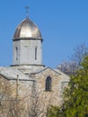 Medieval tower of Iverian church in Feodosia Royalty Free Stock Photo