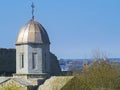 Medieval tower of Iverian church in Feodosia Royalty Free Stock Photo