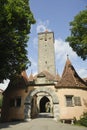 Medieval tower in rothenburg, Germany.