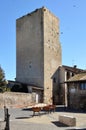 Medieval Tower in Tarquinia medieval town in Italy