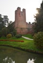 Medieval tower and walls in Castelfranco Veneto, in Italy Royalty Free Stock Photo