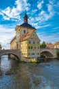 Medieval town Bamberg. Old town hall. Germany Royalty Free Stock Photo