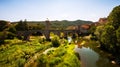 Medieval town with bridge. Besalu