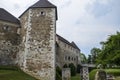 Medieval town castle standing on the Castle Hill above downtown Ljubljana Slovenia Royalty Free Stock Photo