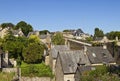 Medieval town center of Dinan, France Royalty Free Stock Photo