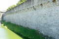 Medieval town of GuÃÂ©rande ramparts and fortified towers and gates Royalty Free Stock Photo