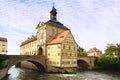 Medieval town hall on the bridge Bamberg Bavaria Royalty Free Stock Photo