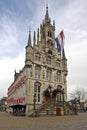 Medieval Town Hall in Gouda Netherlands Royalty Free Stock Photo