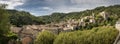 The medieval town of Largentiere, France, Panorama Shot