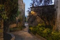 town of pals on the spanish costa brava at night Royalty Free Stock Photo