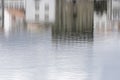 Medieval town reflection Royalty Free Stock Photo