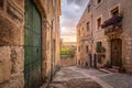 The medieval town of Sepulveda in the province of Segovia, one of the most beautiful towns in Spain Royalty Free Stock Photo