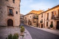 The medieval town of Sepulveda in the province of Segovia, one of the most beautiful towns in Spain Royalty Free Stock Photo