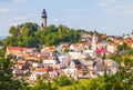 Medieval town of Stramberk with gothic castle and Truba Tower, Moravia, Czech Republic