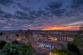 Medieval town Trujillo at sunset. Spain