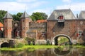 Typical medieval town wall Koppelpoort in Amersfoort, Netherlands Royalty Free Stock Photo