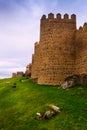 Medieval town walls. Avila Royalty Free Stock Photo