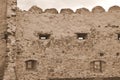 Old walls of the medieval Rupea Reps fortress in Transylvania, Romania Royalty Free Stock Photo