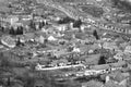 Aerial urban landscape in the city Rupea-Reps, Transylvania Royalty Free Stock Photo