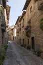 village of ainsa in the spanish pyrenees Royalty Free Stock Photo