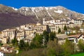 Medieval village of Barrea in Abruzzo Royalty Free Stock Photo