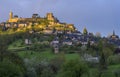 Medieval village with castle